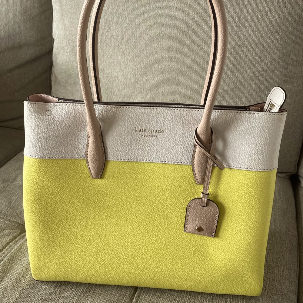 Kate Spade Lemon Color Block Purse
